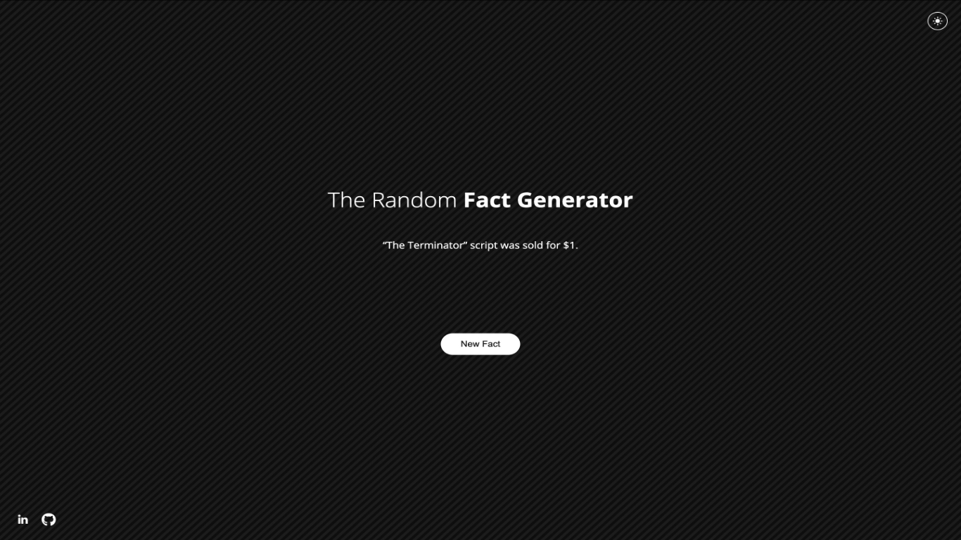 The Random Fact Generator