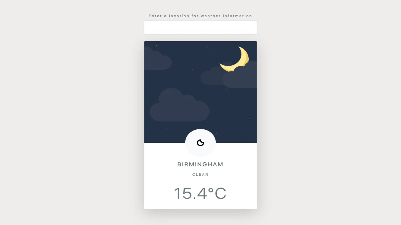 Simple Weather React